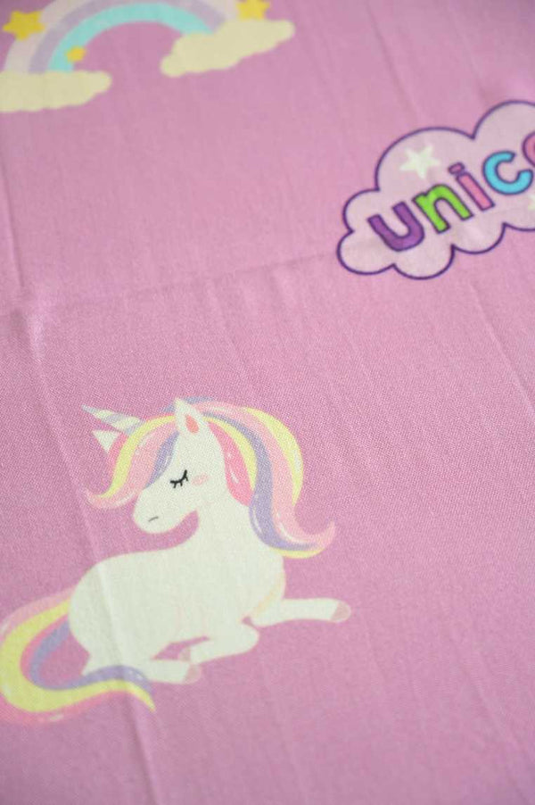 Thin Bamboo Kids Towel- Chill Unicorn 124*68cm