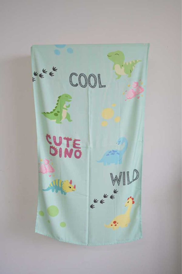 Thin Bamboo Kids towel-Cool Dino-124*68cm