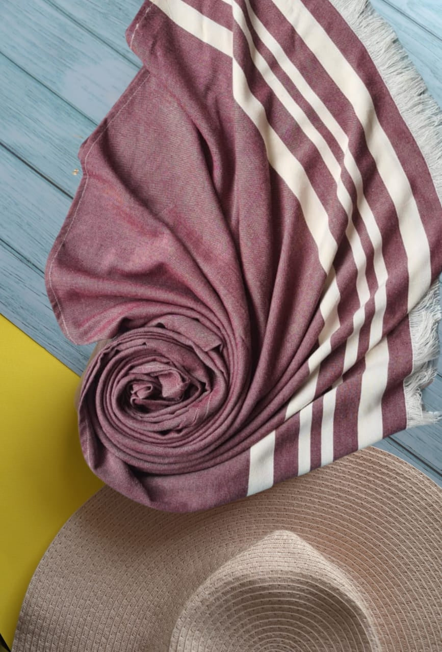Personalized Thin bamboo bath towel- Red Wood 160*75cm
