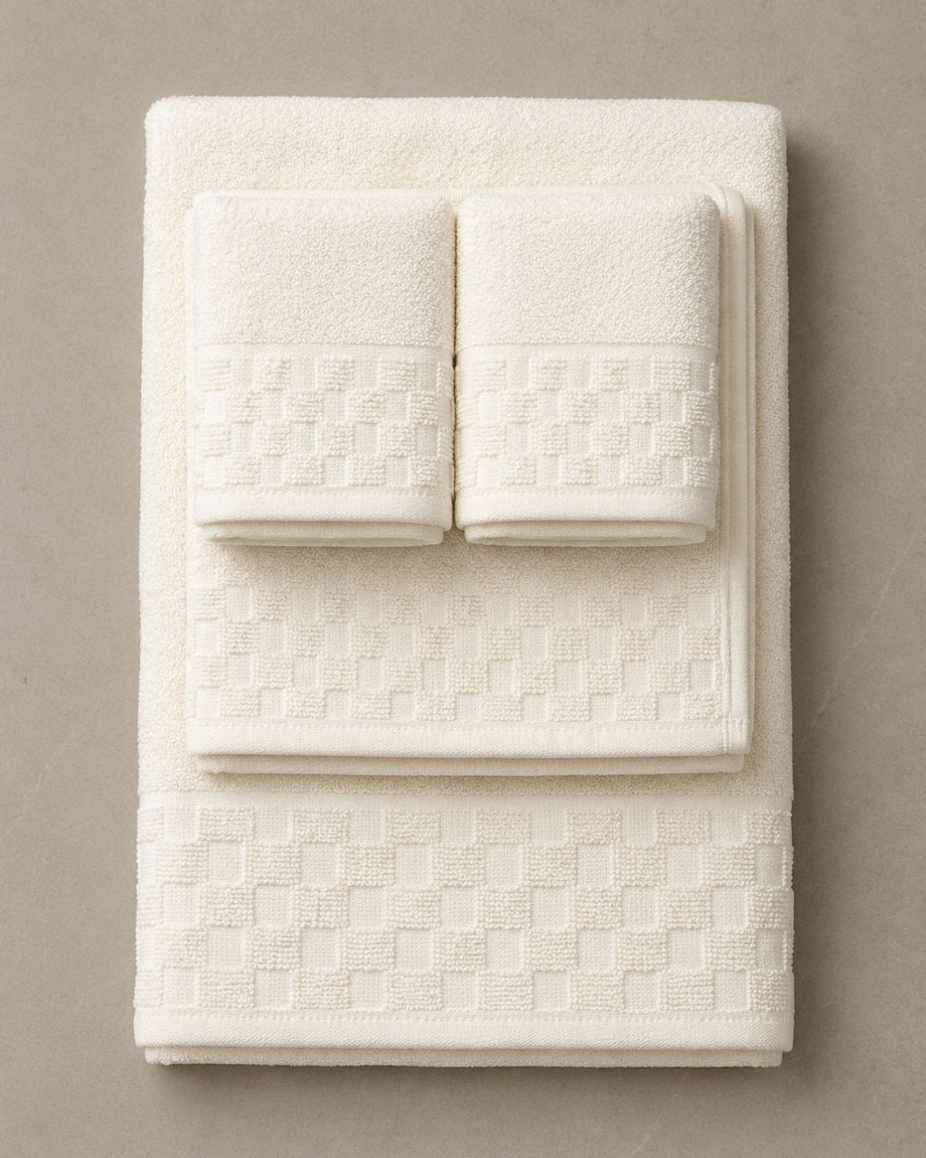 Personalized Bamboo Hand Towel/Fitness Towel 40*60cm- Almost White