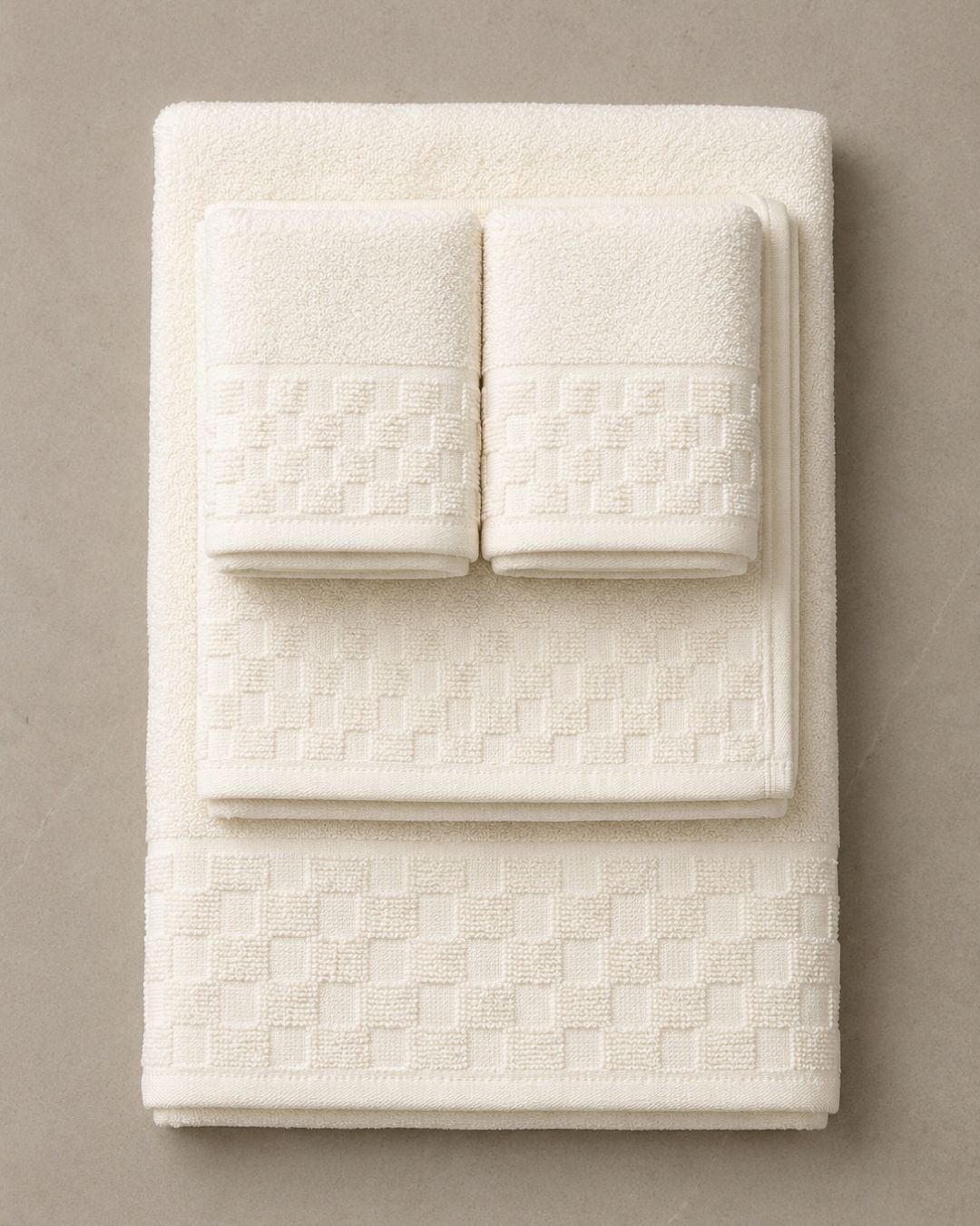 Personalized Bamboo Hand Towel/Fitness Towel 40*60cm- Almost White