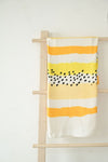 anARTIST by Madake Printed bamboo bath towel- Sunny Stripes