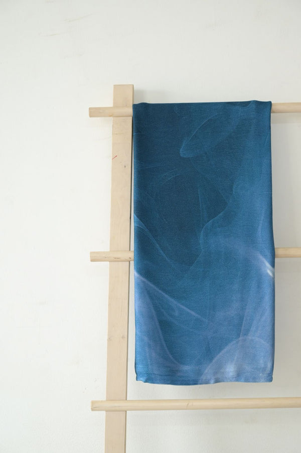 anARTIST by Madake Printed bamboo bath towel- Azure Mist