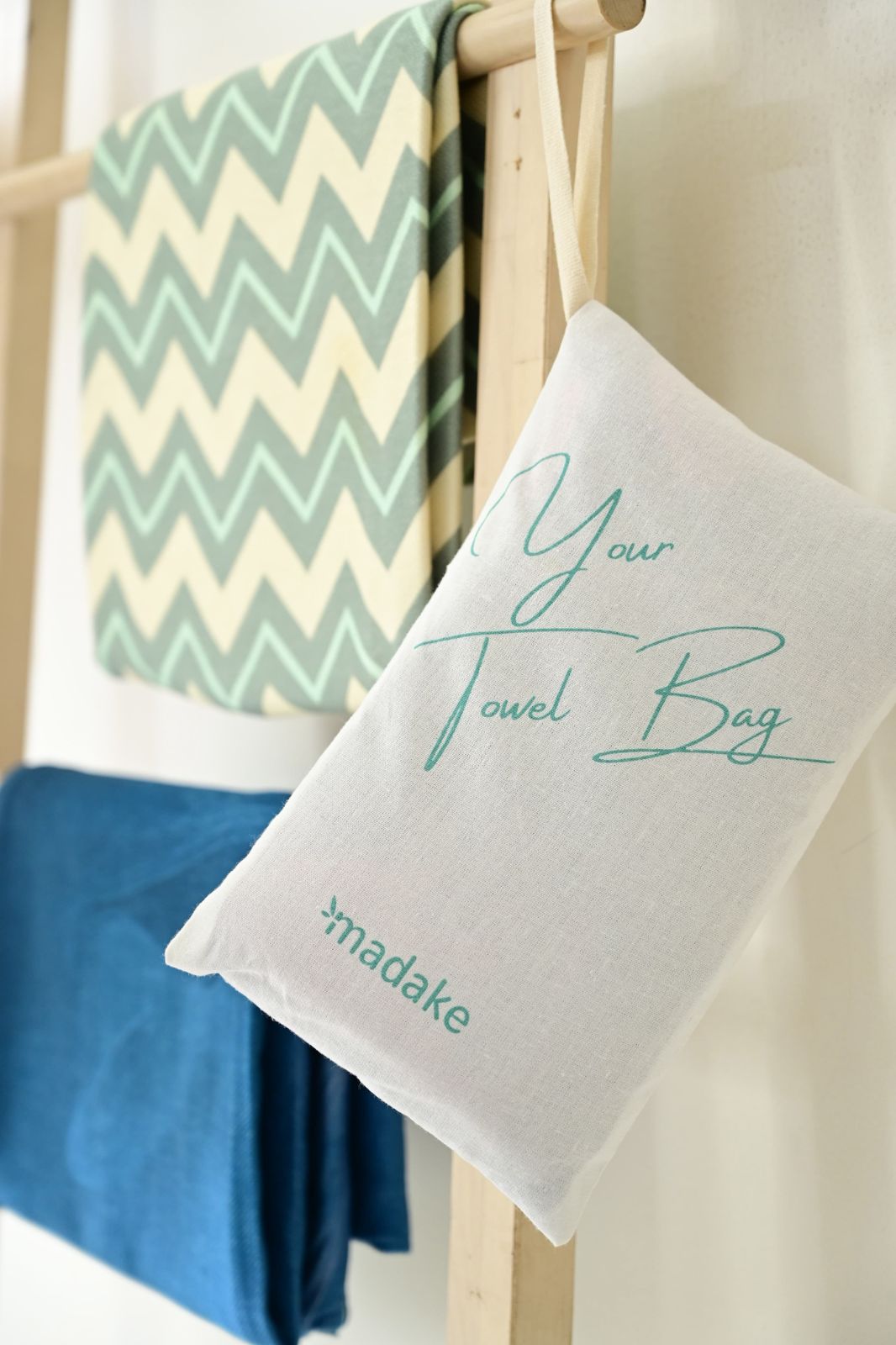 Personalized Thin Bamboo Bath Towel - Set of four