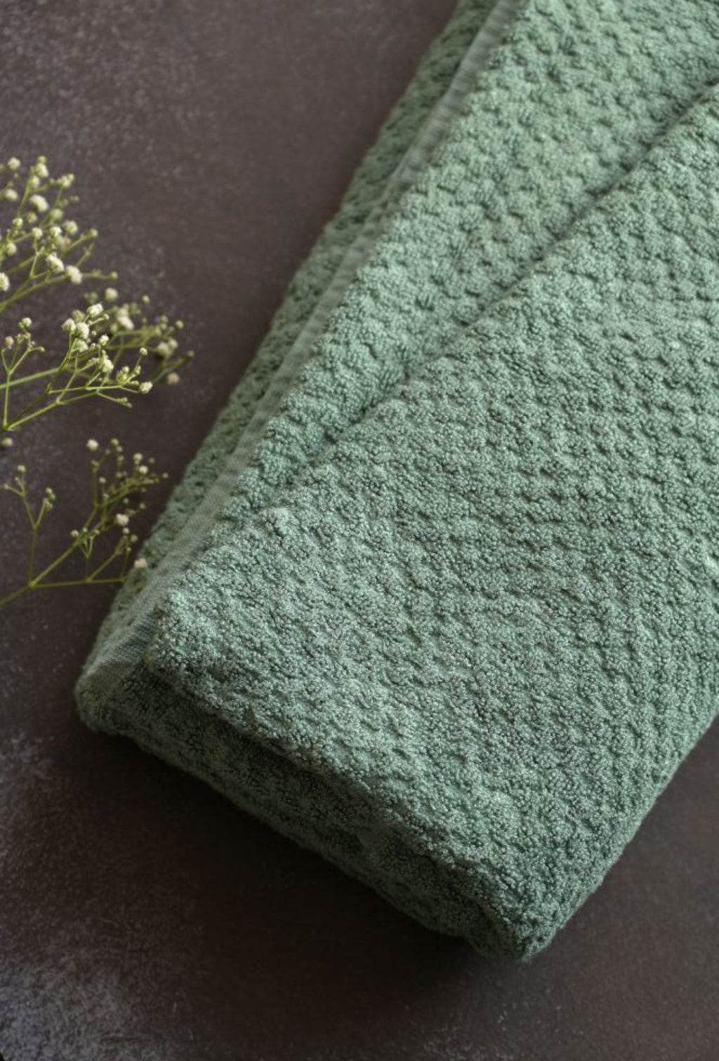 Personalized Fluffy Bamboo Bath towel Terry 560 GSM-150*72 cm-Ethical Green
