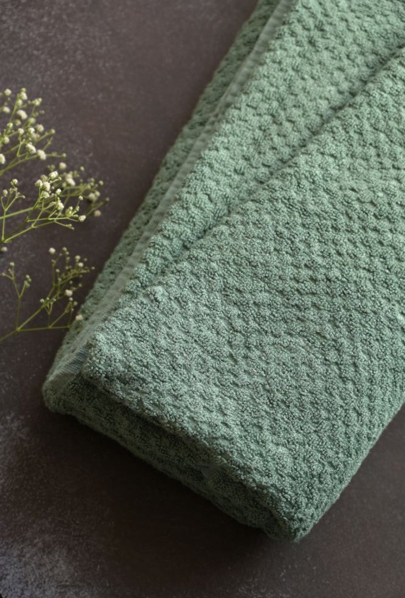 Personalized Fluffy Bamboo Bath towel Terry 560 GSM-150*72 cm-Ethical Green