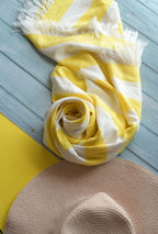Personalized Thin bamboo bath towel- Sunshine Yellow  160*75cm