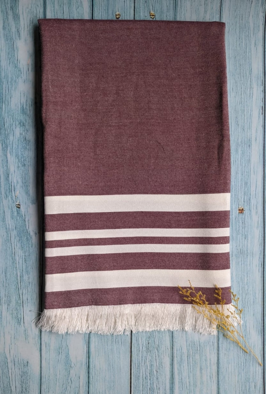 Personalized Thin bamboo bath towel- Red Wood 160*75cm