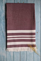 Personalized Thin bamboo bath towel- Red Wood 160*75cm