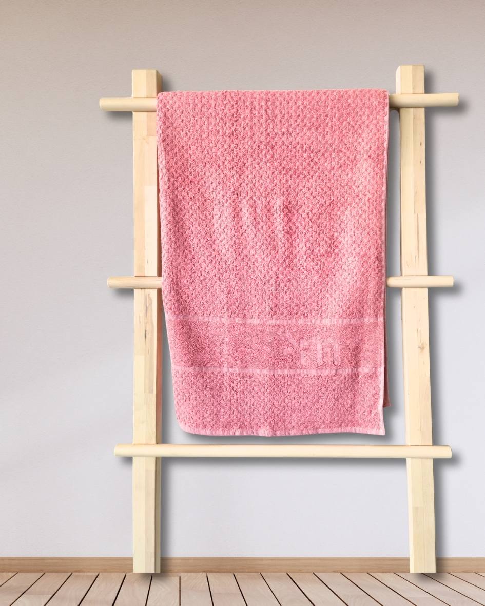 Personalized Fluffy Bamboo Bath towel Terry 560 GSM-150*72 cm-Blush Pink