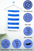 Personalized Thin bamboo bath towel- Vacation Blue 160*75cm