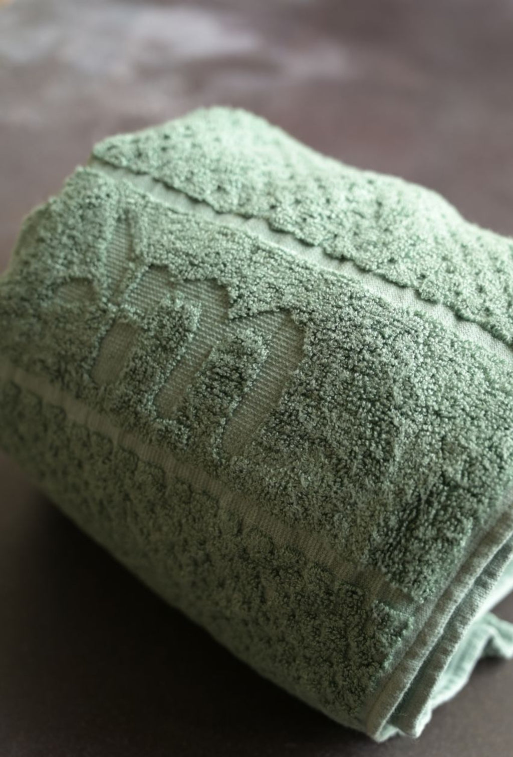 Personalized Fluffy Bamboo Bath towel Terry 560 GSM-150*72 cm-Ethical Green
