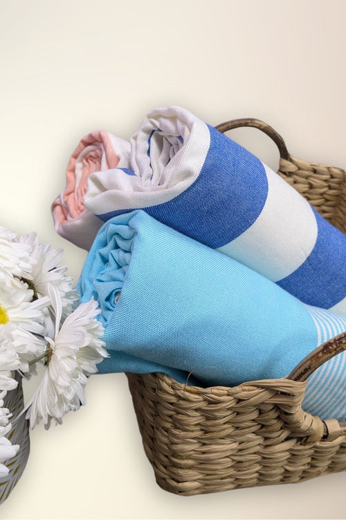 Personalized Thin Bamboo Bath Towel - Set of three