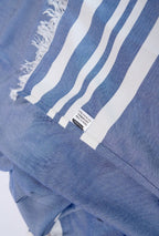 Personalized Thin bamboo bath towel- Powder Blue 160*75cm