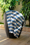 Madake Thin bamboo bath towel- Vacation Blue 160*75cm