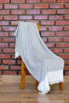 Madake Thin bamboo bath towel- Indigo Striper 160*75cm