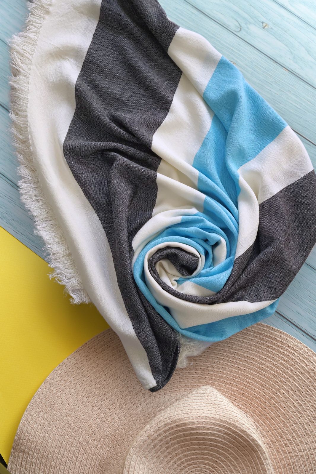 Personalized Thin bamboo bath towel- Coastal Breeze 160*75cm