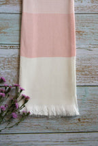 Personalized Thin bamboo bath towel- Peach Melba 160*75cm
