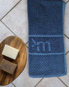 Bamboo Fluffy Bath set, 1 Bath 560 GSM , 1 Hand and 1 face towel Terry 480 GSM- Tru Blue