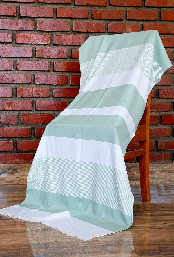 Madake Thin bamboo bath towel- Malabar Green 160*75cm