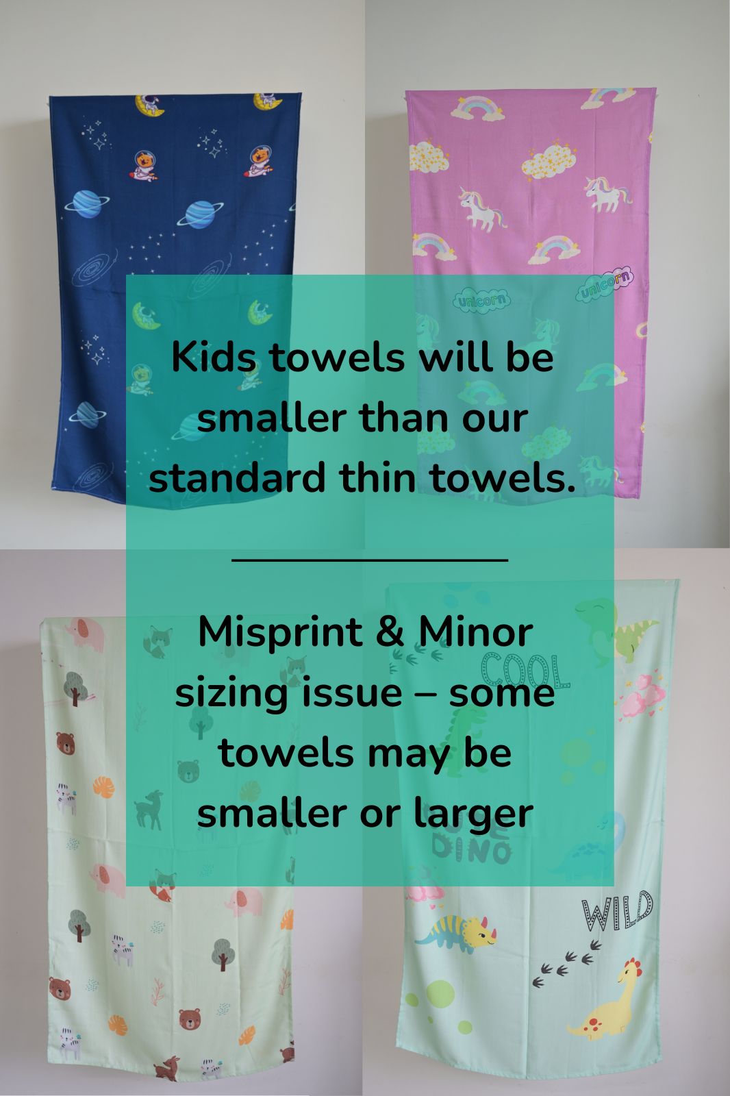 Ugly Towel Set of 2- Mystery colors - Kids Towel