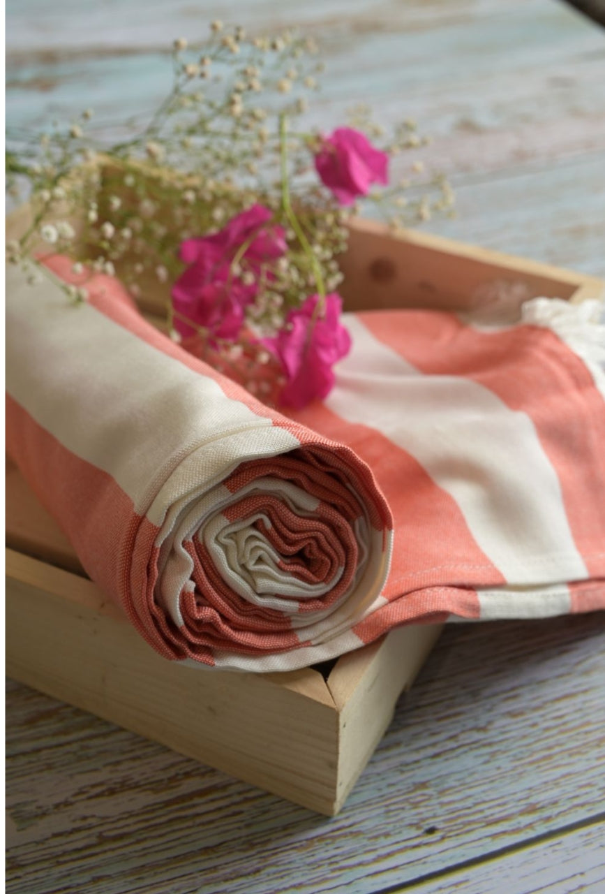 Madake Thin bamboo bath towel- Cotton Candy 160*90cm