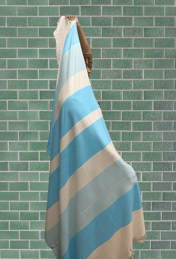 Madake Thin bamboo bath towel- Bermuda Cocktail 160*90cm