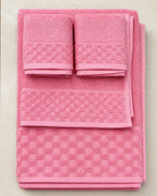 Personalized Fluffy Bamboo Bath towel Terry 560 GSM-150*72 cm-Blush Pink