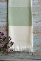 Personalized Thin bamboo bath towel- Malabar Green 160*90cm