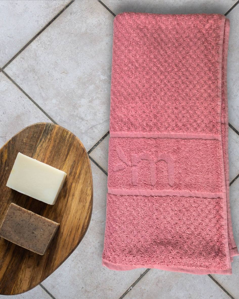Personalized Fluffy Bamboo Bath towel Terry 560 GSM-150*72 cm-Blush Pink