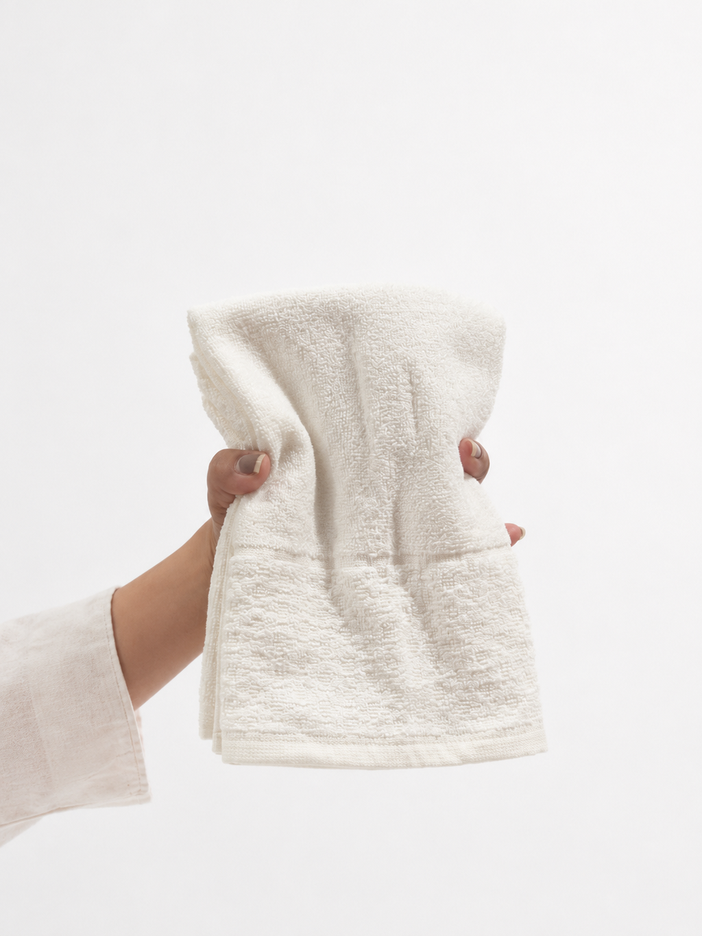 Personalized Bamboo Hand Towel/Fitness Towel 40*60cm- Almost White