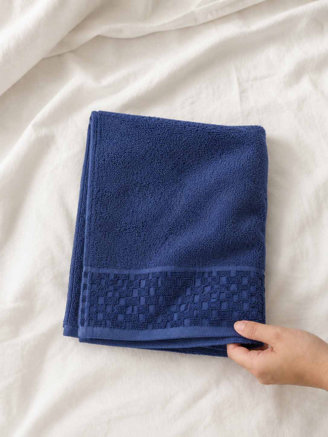 Personalized Bamboo Hand Towel/Fitness Towel 40*60cm- Tru Blue