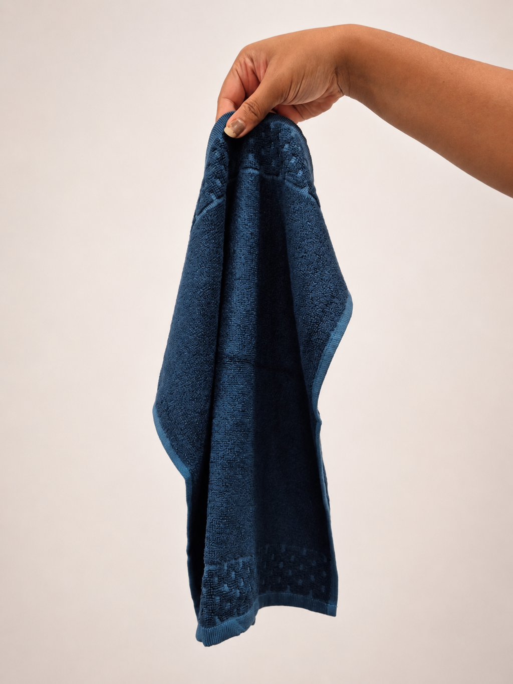 Personalized Bamboo Fluffy Bath towel set, 1 Bath 560 GSM , 1 Hand and 1 face towel Terry 480 GSM- Tru Blue