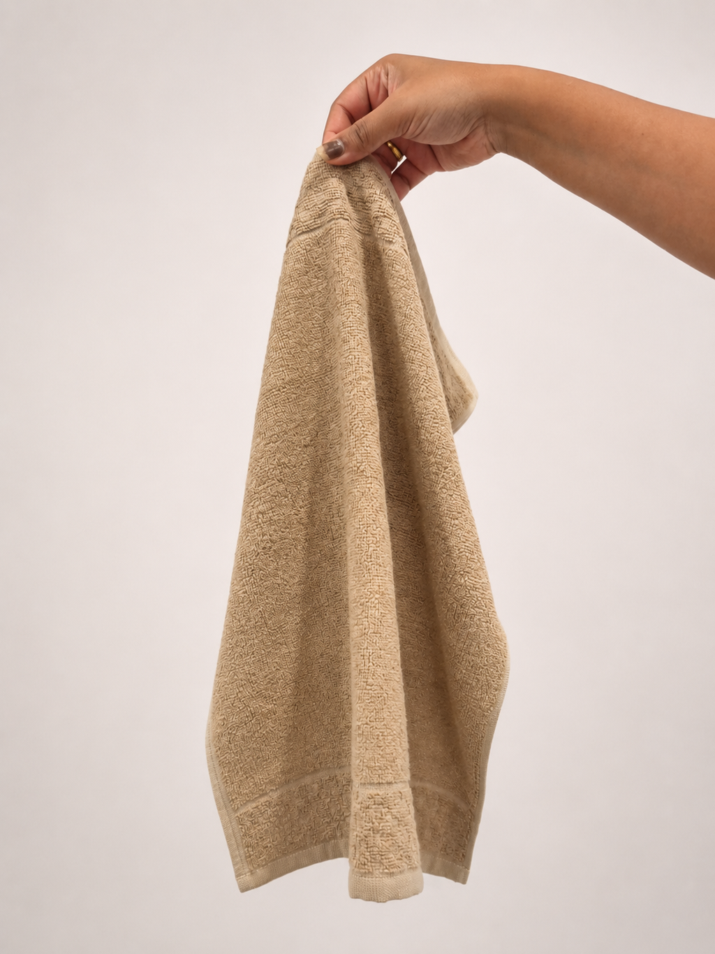 Bamboo Fluffy Bath set, 1 Bath 560 GSM , 1 Hand and 2 face towel Terry 480 GSM- Sweet Caramel