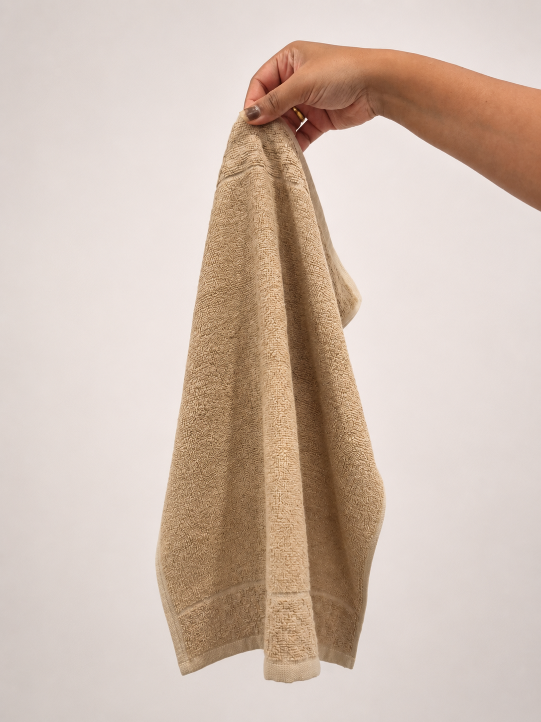 Bamboo Fluffy Bath set, 1 Bath 560 GSM , 1 Hand and 2 face towel Terry 480 GSM- Sweet Caramel