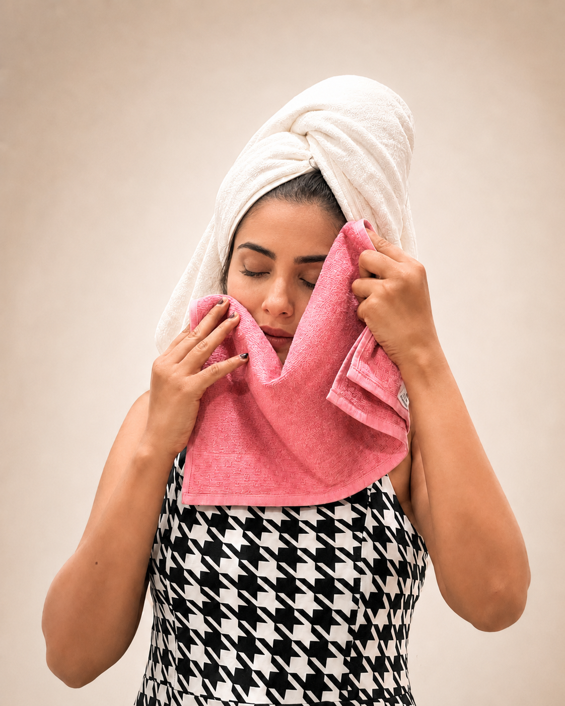 Bamboo Terry Face towel Set of four (33*33cm each)