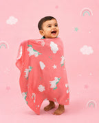Personalized Thin Bamboo Kids Towel - 124*68cm - Chill Unicorn