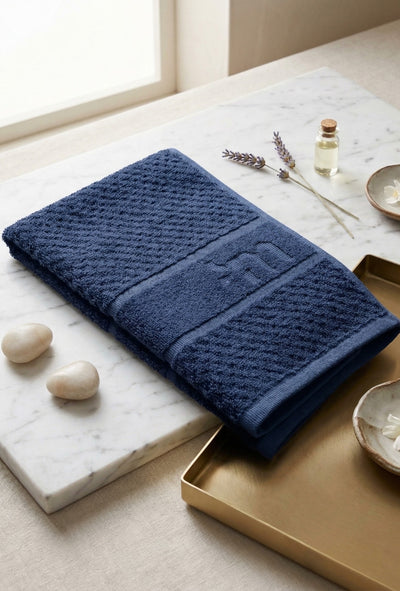 Personalized Bamboo Hand Towel/Fitness Towel 33*60cm- Tru Blue