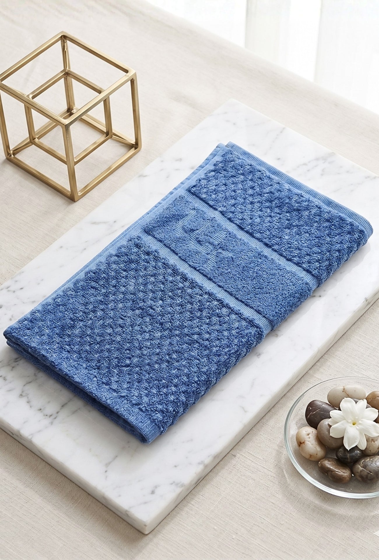 Personalized Bamboo Hand Towel/Fitness Towel 33*60cm- Tru Blue