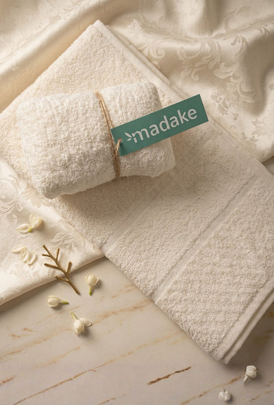 Personalized Bamboo Hand Towel/Fitness Towel 33*60cm- Almost White