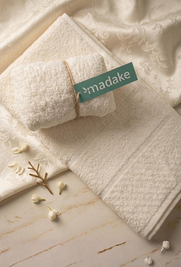 Personalized Bamboo Hand Towel/Fitness Towel 33*60cm- Almost White