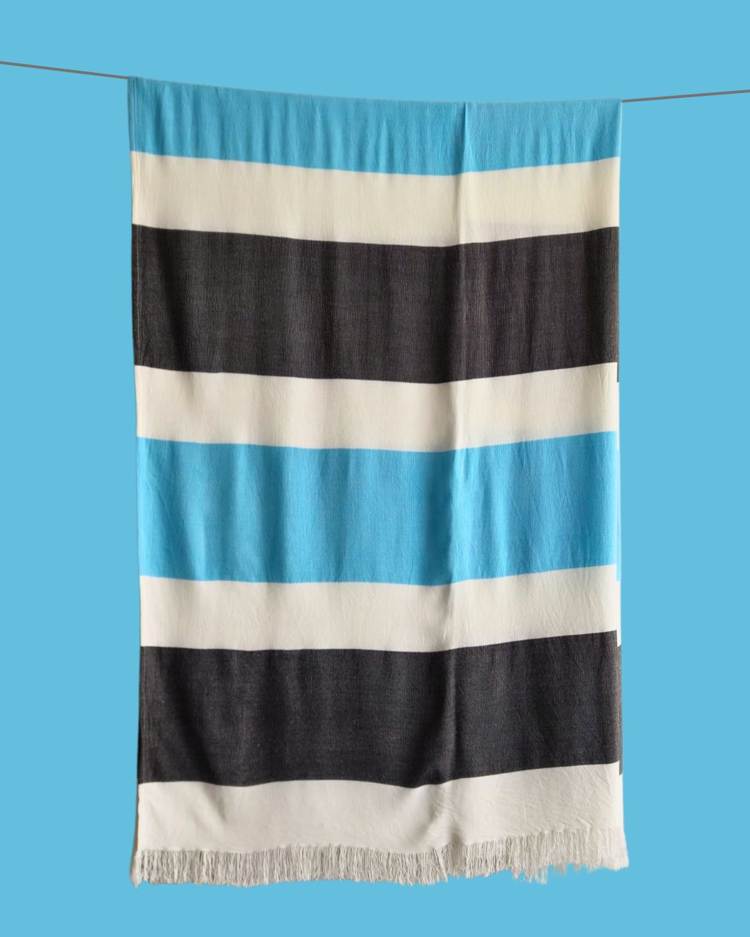 Personalized Thin bamboo bath towel- Coastal Breeze 160*75cm