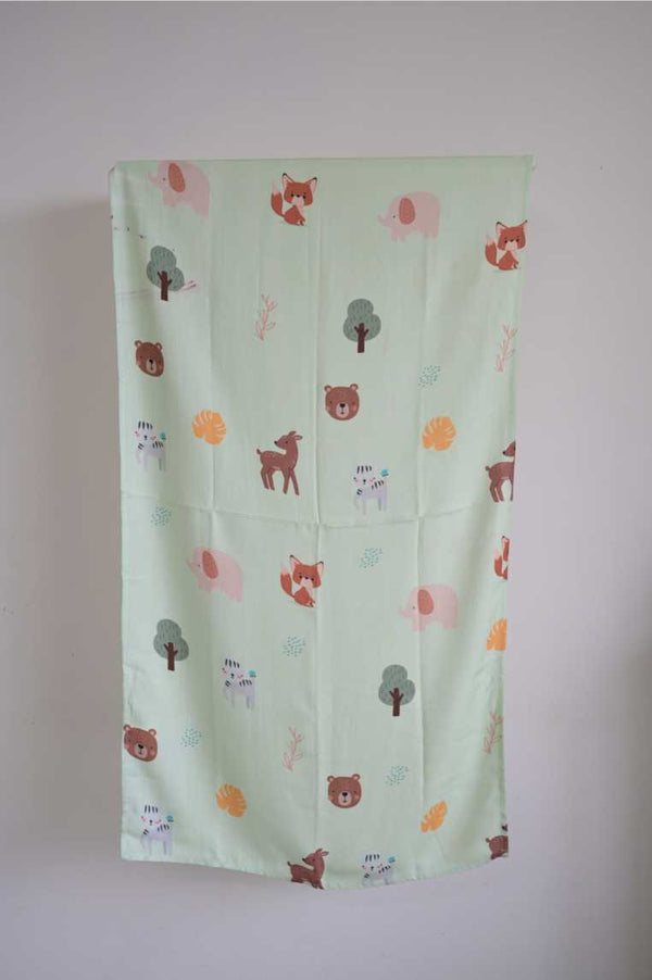 Thin Bamboo Kids towel- Jungle Safari-124*68cm