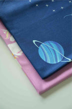 Personalized Thin Bamboo Kids towel - 124*68cm - Space Traveler