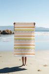 anARTIST by Madake Printed bamboo bath towel- Sunny Stripes