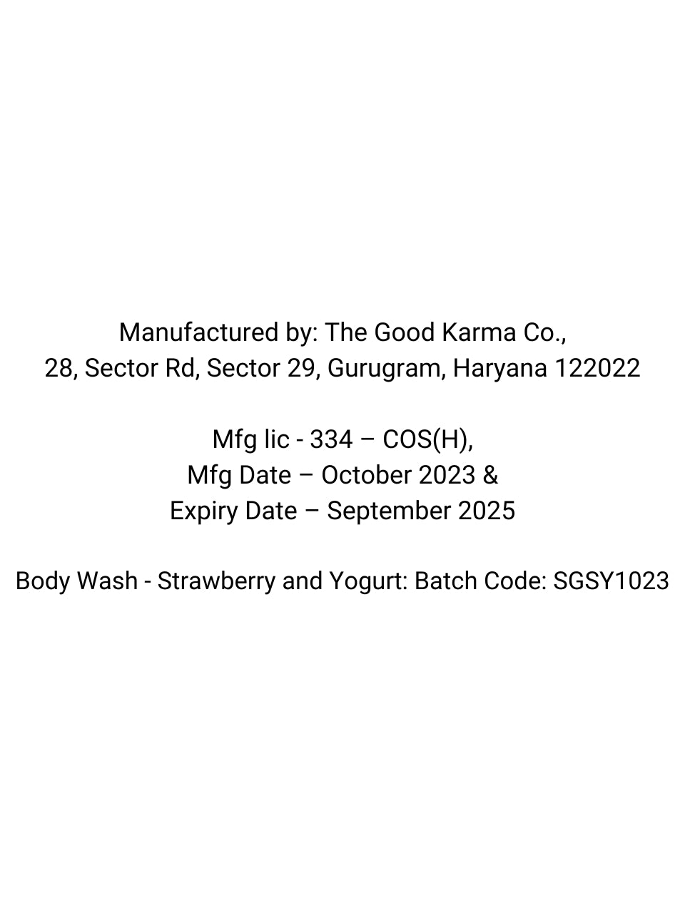 Body Wash - Strawberry and Yogurt  Pack of of 250mL & 1000mL refill