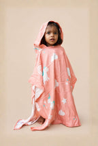 Personalized Thin Bamboo Baby Poncho- Chill Unicorn