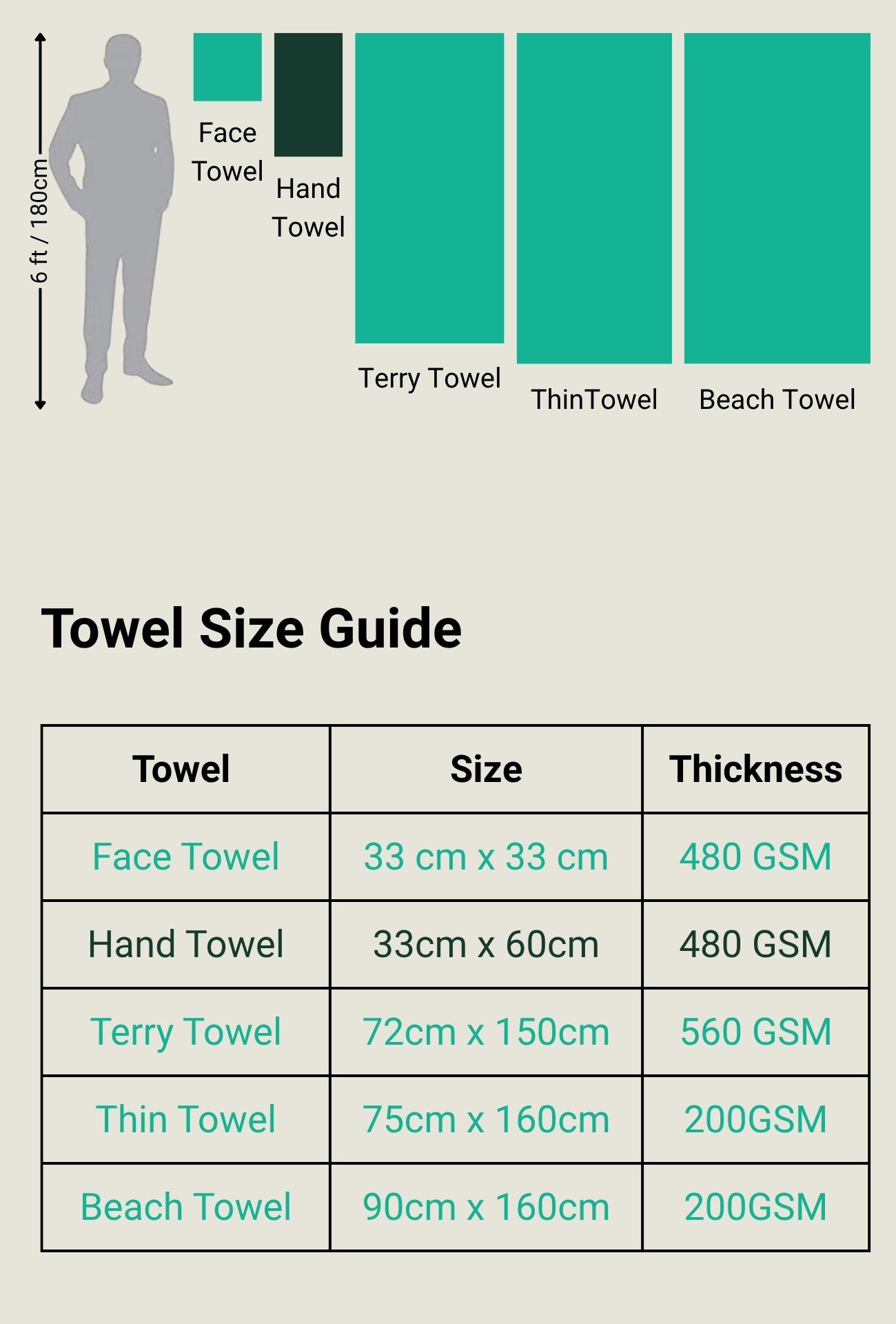 Personalized Bamboo Hand Towel/Fitness Towel 33*60cm- Tru Blue