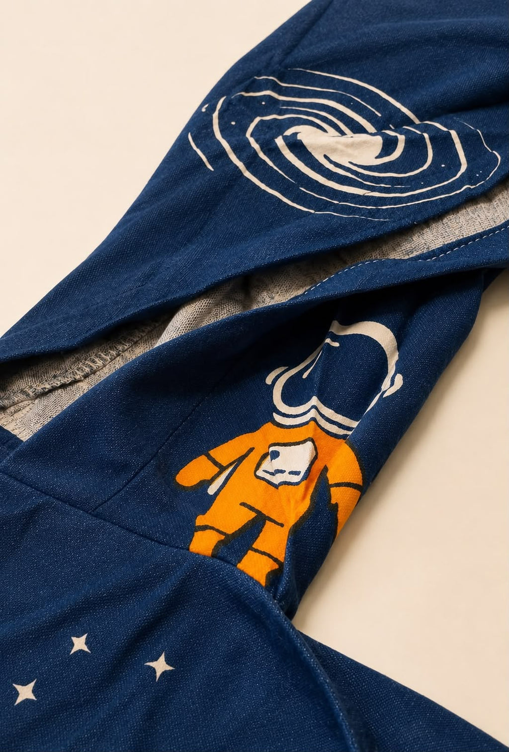 Personalized Thin Bamboo Baby Poncho- Space Traveller