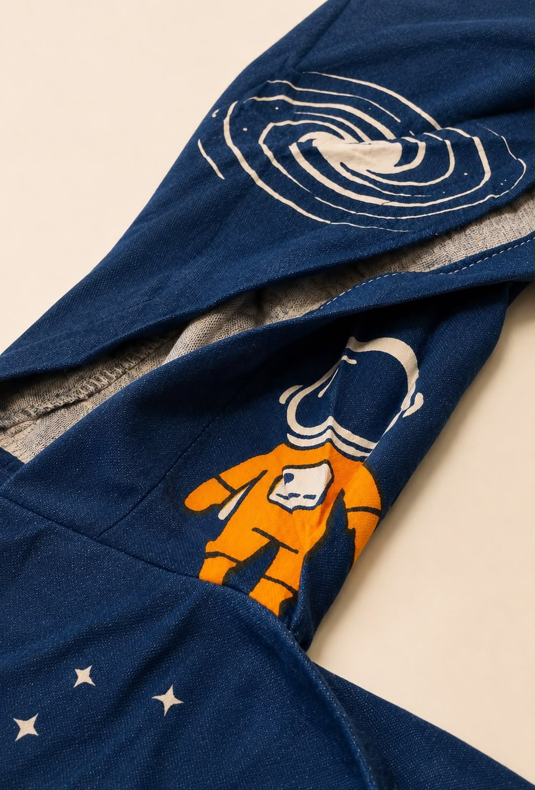 Personalized Thin Bamboo Baby Poncho- Space Traveller